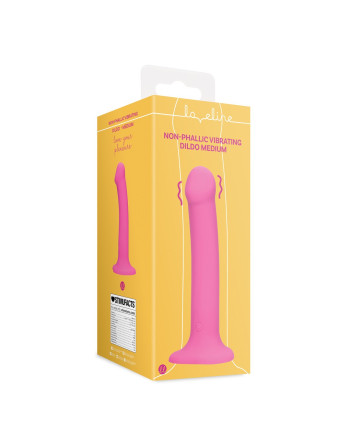 VIBRADOR NON-PHALLIC VIBRATING DILDO MEDIO POWERFUL PINK LOVELINE