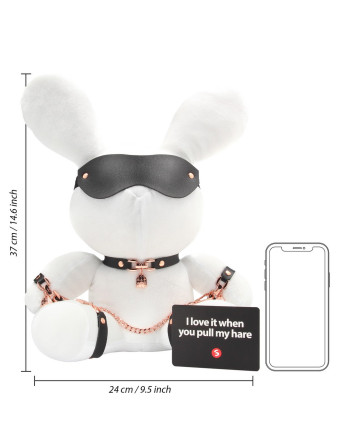 COELHO GRANDE BONDAGE AVELUDADO BRANCO S-LINE