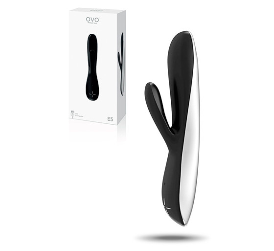 VIBRADOR RECARREGÁVEL E5 OVO PRETO