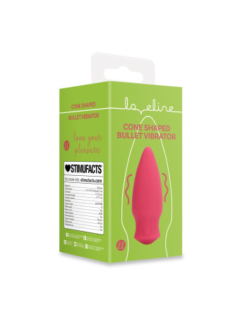 BALA VIBRATORIA CÓNICA BLUSHING ROJO LOVELINE