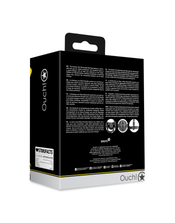 AÇAIME COM MORDAÇA PRETO XTREME OUCH! AÇAIME COM MORDAÇA PRETO XTREME OUCH!