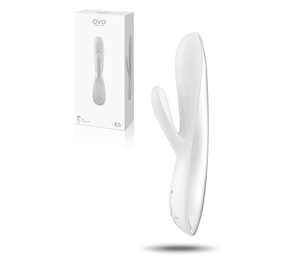 VIBRADOR RECARREGÁVEL E5 OVO BRANCO