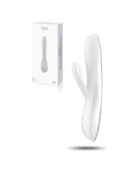 VIBRADOR RECARREGÁVEL E5 OVO BRANCO