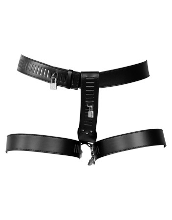 CINTURÓN DE CASTIDAD CON RESTRICCIONES PARA LAS PIERNAS XTREME OUCH!