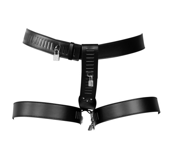 CINTURÓN DE CASTIDAD CON RESTRICCIONES PARA LAS PIERNAS XTREME OUCH!