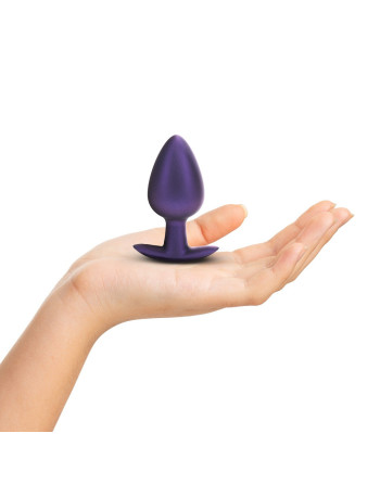 PLUG ANAL SMOOTH SILICONE LARGE 3,5 /8,9 CM METALLIC PURPLE OUCH!