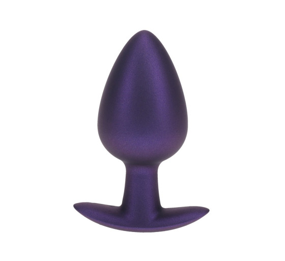 PLUG ANAL SMOOTH SILICONE LARGE 3,5 /8,9 CM METALLIC PURPLE OUCH!