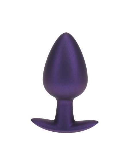 PLUG ANAL SMOOTH SILICONE LARGE 3,5 /8,9 CM METALLIC PURPLE OUCH!
