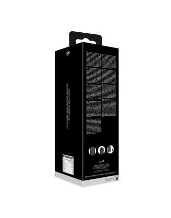 MÁQUINA SEXUAL HAND HELD DE SILICONA LÍQUIDA NEGRA OUCH!