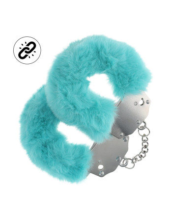 ALGEMAS COM PELÚCIA HEAVY-DUTY FLUFFY AZUL OUCH!