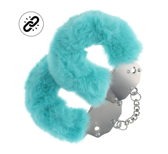 ALGEMAS COM PELÚCIA HEAVY-DUTY FLUFFY AZUL OUCH! ALGEMAS COM PELÚCIA HEAVY-DUTY FLUFFY AZUL OUCH!