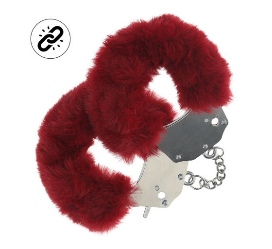 ESPOSAS DE FELPA HEAVY-DUTY FLUFFY BURDEOS OUCH!