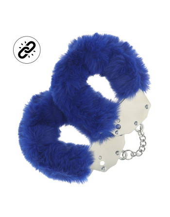 ALGEMAS COM PELÚCIA HEAVY-DUTY FLUFFY NAVY OUCH!