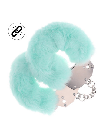 ALGEMAS COM PELÚCIA HEAVY-DUTY FLUFFY POWDER GREEN OUCH!