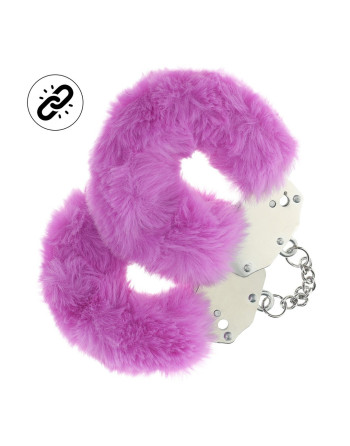 ALGEMAS COM PELÚCIA HEAVY-DUTY FLUFFY ROXO OUCH!