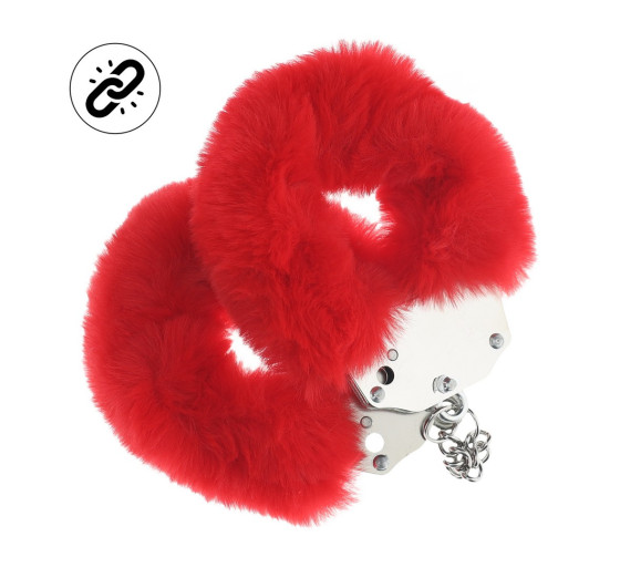 ALGEMAS COM PELÚCIA HEAVY-DUTY FLUFFY VERMELHO OUCH! ALGEMAS COM PELÚCIA HEAVY-DUTY FLUFFY VERMELHO OUCH!