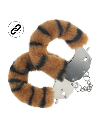 ALGEMAS COM PELÚCIA HEAVY-DUTY FLUFFY TIGER OUCH!