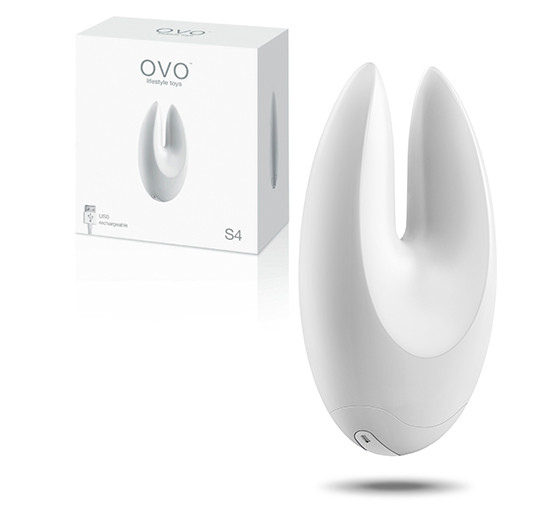 ESTIMULADOR RECARREGÁVEL S4 OVO BRANCO