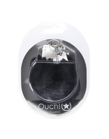 ALGEMAS COM PELUCHE CLASSIC FLUFFY PRETO OUCH!