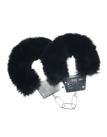ALGEMAS COM PELUCHE CLASSIC FLUFFY PRETO OUCH!