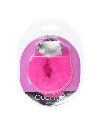 ESPOSAS DE FELPA CLASSIC FLUFFY ROSA OUCH!