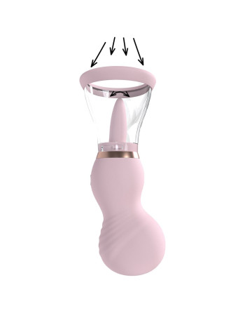 BOMBA RECARGABLE PARA LA VULVA Y EL PECHO SENSUAL ROSA PUMPED 