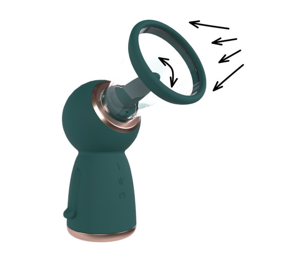 BOMBA PARA LA VULVA Y EL PECHO EXQUISITE FOREST GREEN PUMPED