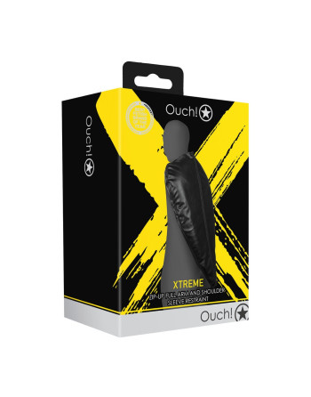 RESTRIÇÃO DE BRAÇOS ZIP-UP FULL ARM AND SHOULDER SLEEVE PRETO XTREME OUCH! RESTRIÇÃO DE BRAÇOS ZIP-UP FULL ARM AND SHOULDER SLEEVE PRETO XTREME OUCH!