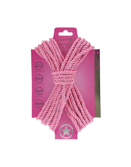 CORDA DE POLIÉSTER PARA BONDAGE 32.8 FT /10 M ROSA OUCH!