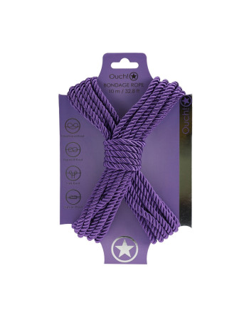 CORDA DE POLIÉSTER PARA BONDAGE 32.8 FT /10 M ROXO OUCH!
