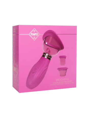 BOMBA PARA VULVA E SEIOS DELIGHTFUL ROSA PUMPED 