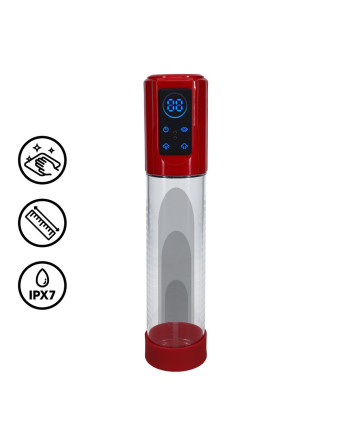 BOMBA PARA EL PENE AUTOMÁTICA MEGALIFT METALLIC RED PUMPED