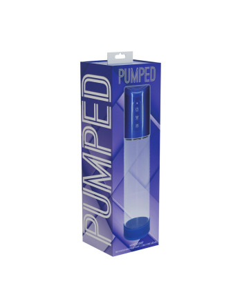 BOMBA RECARREGÁVEL PARA O PÉNIS HYPERPUMP METALLIC BLUE PUMPED 