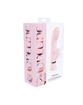 VIBRADOR MYSTIQUE RIBBED RABBIT ROSA LOVELINE