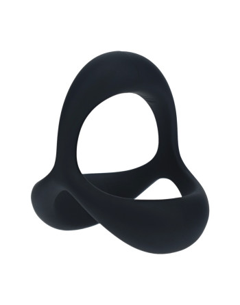 ANILLO PARA EL PENE DE SILICONA TRI O ERGO NEGRO LEVELZ 