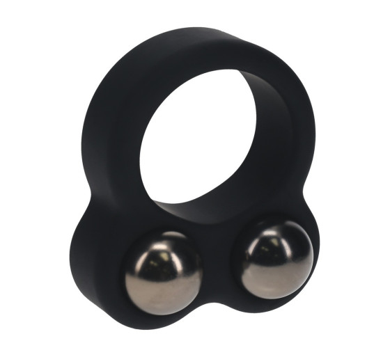 ANEL PARA O PÉNIS EM SILICONE LÍQUIDO COM PESO DUPLO PRETO LEVELZ