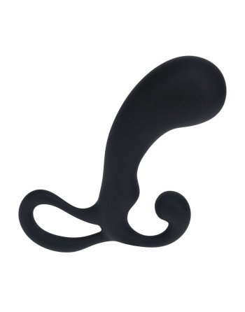 ESTIMULADOR DE PRÓSTATA  EM SILICONE COM BOLBO E ALÇA S PRETO LEVELZ 