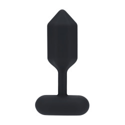 PLUG ANAL DE SILICONA COM VIBRAÇÃO HEXAGONAL L PRETO LEVELZ