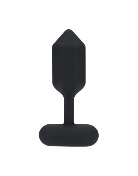 PLUG ANAL DE SILICONA CON VIBRACIÓN HEXAGONAL L NEGRO LEVELZ