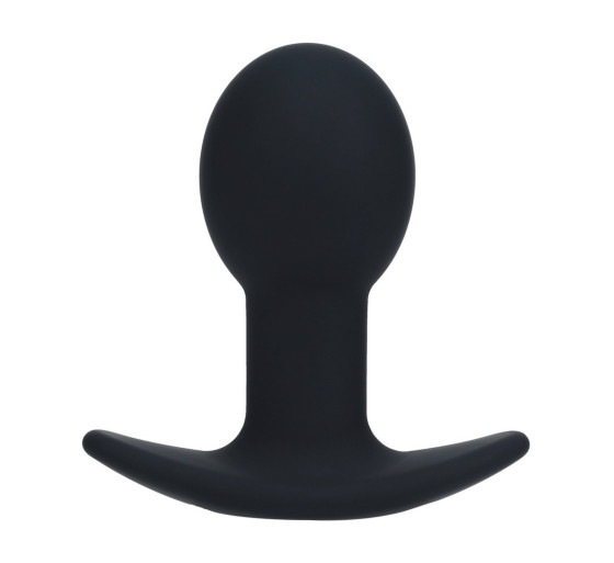 PLUG ANAL EM SILICONE COM VIBRAÇÃO SINGLE BULB PRETO LEVELZ
