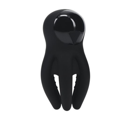 ESTIMULADOR DE GLANDE DIGITAL CON VIBRACIÓN Y TENTÁCULOS NEGRO LEVELZ 