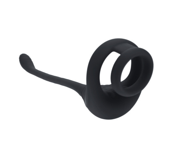 ANILLO PARA EL PENE TRI O DE SILICONA CON MANDO Y ESTIMULADOR LEVELZ 