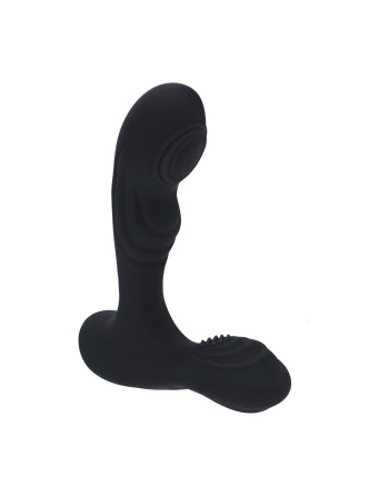 ESTIMULADOR DE PRÓSTATA E TESTÍCULOS EM SILICONE COM VIBRAÇÃO E PULSAÇÃO PRETO LEVELZ ESTIMULADOR DE PRÓSTATA E TESTÍCULOS EM SILICONE COM VIBRAÇÃO E PULSAÇÃO PRETO LEVELZ