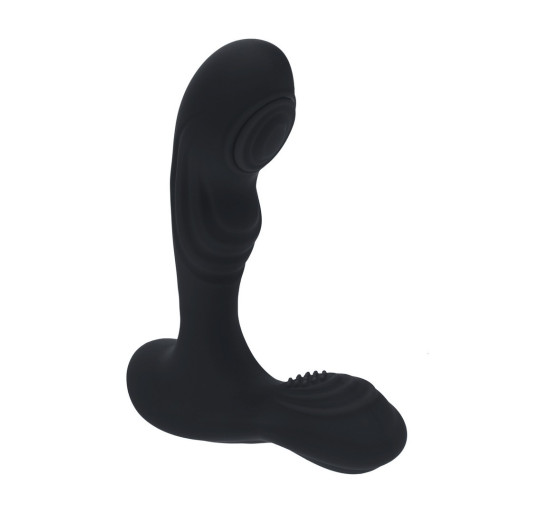 ESTIMULADOR DE PRÓSTATA E TESTÍCULOS EM SILICONE COM VIBRAÇÃO E PULSAÇÃO PRETO LEVELZ ESTIMULADOR DE PRÓSTATA E TESTÍCULOS EM SILICONE COM VIBRAÇÃO E PULSAÇÃO PRETO LEVELZ