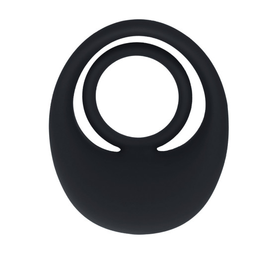 ANILLO DE SILICONA LÍQUIDA VIBRANTE PARA PENE Y TESTÍCULOS NEGRO LEVELZ