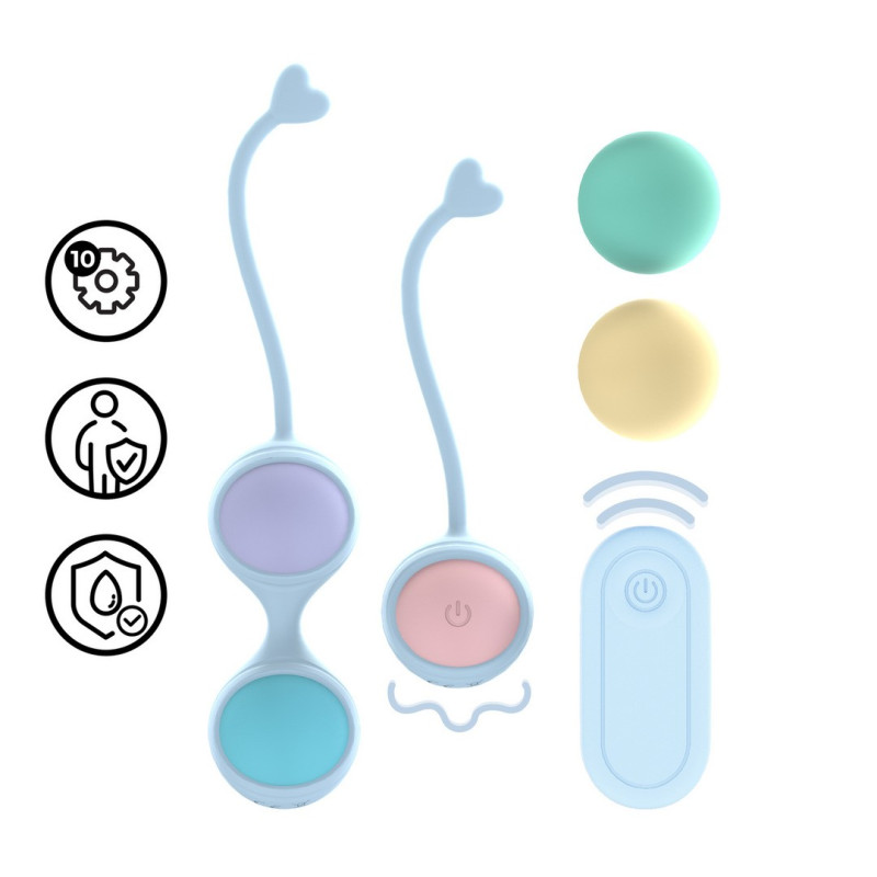 BOLAS VAGINAIS VIBRATÓRIAS COM COMANDO E 5 PESOS INTERCAMBIÁVEIS KEGEL KIT ROXO LOVELINE BOLAS VAGINAIS VIBRATÓRIAS COM COMANDO E 5 PESOS INTERCAMBIÁVEIS KEGEL KIT ROXO LOVELINE