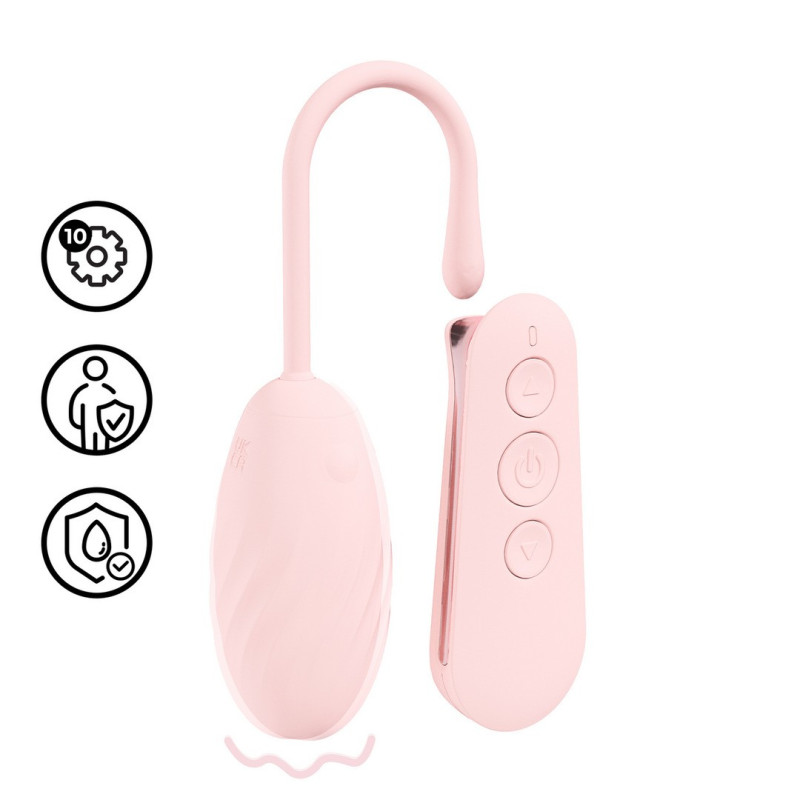 OVO VIBRATÓRIO COM COMANDO FELICITE 10 FUNCTION ROSA LOVELINE OVO VIBRATÓRIO COM COMANDO FELICITE 10 FUNCTION ROSA LOVELINE
