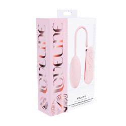OVO VIBRATÓRIO COM COMANDO FELICITE 10 FUNCTION ROSA LOVELINE 