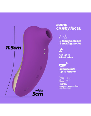 ESTIMULADOR DE CLITÓRIS SUPERNOVA CRUSHIOUS ROXO