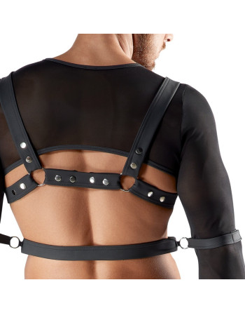 CONJUNTO DE 4 PIEZAS SVENJOYMENT BONDAGE NEGRO